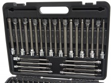 HBM 107-dele Inbus-, Torx- og Hex topnøglesæt Korte og Lange MM/INCH med opbevaringskuffert.