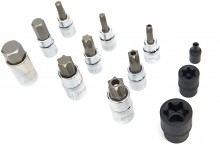 HBM 107-dele Inbus-, Torx- og Hex topnøglesæt Korte og Lange MM/INCH med opbevaringskuffert.