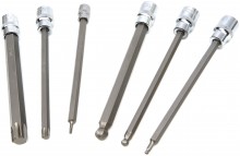 HBM 107-dele Inbus-, Torx- og Hex topnøglesæt Korte og Lange MM/INCH med opbevaringskuffert.