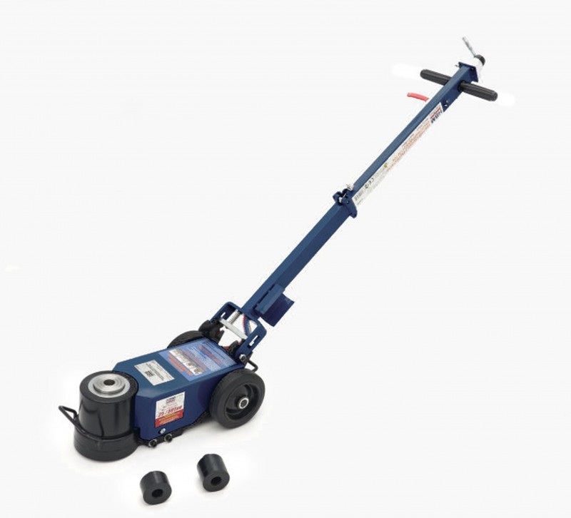 HBM professionele pneumatische vrachtwagenkrik 25-50 ton verrijdbaar, 12 bar, draagvermogen 50.000 kg