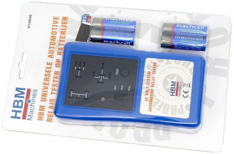 HBM Universele Automotive Relais Tester 12V Op Batterijen HBM Universele Automotive Relais Tester 12V Op Batterijen