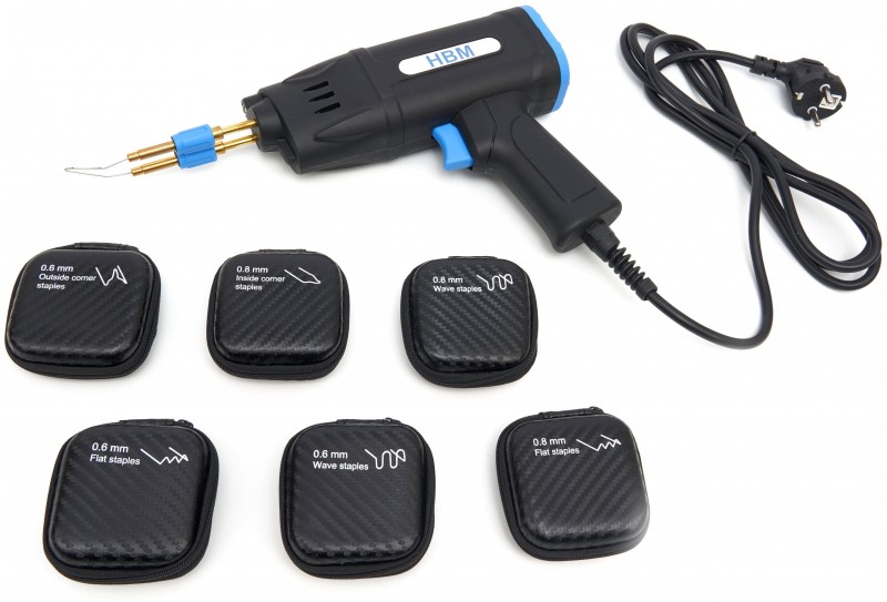 HBM 75 Watt Professionele Hot Nietmachine – Plastic Soldeerapparaat, Bumper Reparatieset, 230 V, Inclusief 300 Nieten