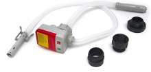 HBM Professionele olie-, benzine- en vloeistofpomp op batterijen inclusief slangen, 3 adapters, 10 l/min