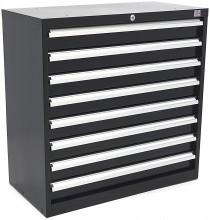 HBM Profi Gereedschapskast 8 Laden 90 x 45 x 90 cm Zwart