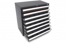 HBM Profi Gereedschapskast 8 Laden 90 x 45 x 90 cm Zwart