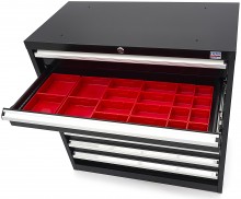 HBM Profi Gereedschapskast 8 Laden 90 x 45 x 90 cm Zwart