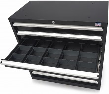 HBM Profi Gereedschapskast 8 Laden 90 x 45 x 90 cm Zwart