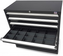 HBM Profi Gereedschapskast 8 Laden 90 x 45 x 90 cm Zwart