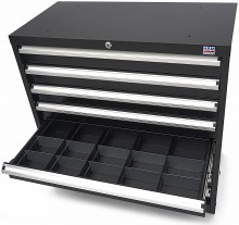 HBM Profi Gereedschapskast 8 Laden 90 x 45 x 90 cm Zwart