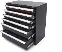 HBM Profi gereedschapskast met 6 laden 90 x 45 x 90 cm zwart