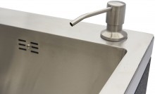 HBM Professionele Wasbak met Kraan voor Werkplaatsinrichting - Grijs, 46 x 68 x 95 cm, 33 kg, 1 mm materiaal dikte