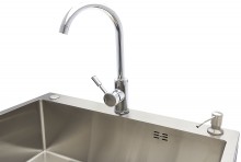 HBM Professionele Wasbak met Kraan voor Werkplaatsinrichting - Grijs, 46 x 68 x 95 cm, 33 kg, 1 mm materiaal dikte