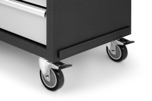 HBM brede professionele gereedschapswagen 7 laden met slot, 4 wielen, 90x45x90 cm, 400 kg draagvermogen