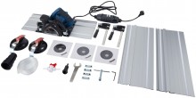 HBM vandkølet sten håndsavmaskine 1400 W, savklinge 125 mm, 45°, snitdybde 30 mm, 230 V HBM vandkølet sten håndsavmaskine 1400 W, savklinge 125 mm, 45°, snitdybde 30 mm, 230 V