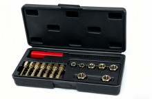 HBM 15-delige Schroefdraad Reparatie Tap- en Snijset met Draadvijl, Staal