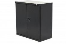 HBM værktøjsskab 90 x 45 x 90 cm Sort med 3 Hylder, 150 kg Bæreevne.