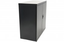 HBM værktøjsskab 90 x 45 x 90 cm Sort med 3 Hylder, 150 kg Bæreevne.
