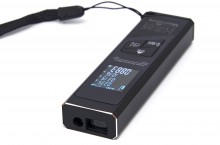 HBM 2-in-1 professionele 40 meter laser afstandsmeter met hoekmeetfunctie, cm/mm en graden




