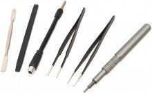 HBM 66-delige precisie schroevendraaierset met bitset, flexibel verlengstuk, 2 pincetten en 2 universele spatels