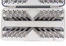 HBM 66-delige precisie schroevendraaierset met bitset, flexibel verlengstuk, 2 pincetten en 2 universele spatels