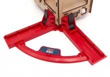 HBM Universele Hoekklem 90 Graden 95 mm Kunststof met Snelverstelling en Maataanduiding