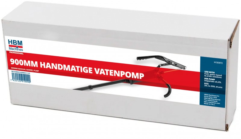 HBM handmatige vatenpomp voor stookolie 900 mm 0,25 l HBM handmatige vatenpomp voor stookolie 900 mm 0,25 l