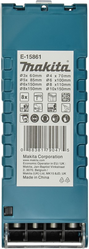 Makita stenborsæt 8-delt E-15861 til beton og natursten.