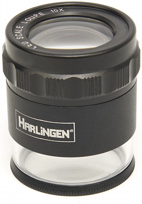 Harlingen Industriële Loupe met LED Verlichting 10x Vergroting, Glas, Lens 30 mm
