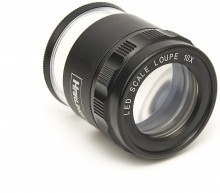 Harlingen Industriële Loupe met LED Verlichting 10x Vergroting, Glas, Lens 30 mm
