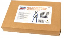 HBM 12-delige Glas-, Tegelknip- en Tegelsnijset inclusief 10 Vijlen in Stevige Opbergetui, Hittebestendig
