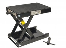 HBM flad mini motorløfter 450 kg sort, platform 42 x 23 cm, højde 11 cm, max. højde 34 cm.