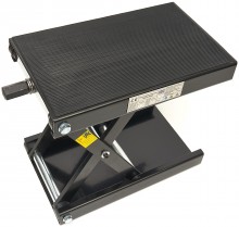 HBM flad mini motorløfter 450 kg sort, platform 42 x 23 cm, højde 11 cm, max. højde 34 cm.