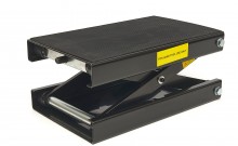 HBM flad mini motorløfter 450 kg sort, platform 42 x 23 cm, højde 11 cm, max. højde 34 cm.