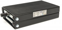 HBM flad mini motorløfter 450 kg sort, platform 42 x 23 cm, højde 11 cm, max. højde 34 cm.