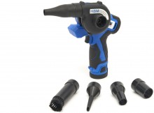 HBM 3-in-1 accu kettingzaag, schuurmachine en bladblazer 12V, 2 Ah Li-ion, 80 mm zwaard, 4.000 rpm
