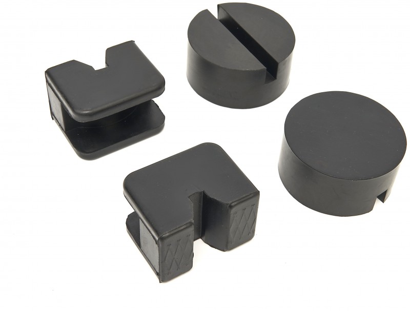 HBM Universelle Gummi donkraftadapterpuder sæt 4-delt - Gummi, 10 x 10 mm.