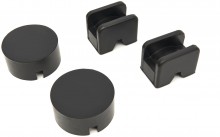 HBM Universelle Gummi donkraftadapterpuder sæt 4-delt - Gummi, 10 x 10 mm.
