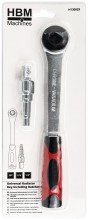 HBM Universel Radiatornøgle 43 mm Chromvanadium Inklusive Ratchet 270 mm