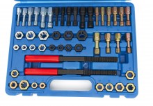 HBM Schroefdraad Reparatieset, Tap- en Snijset 48-delig inclusief Opbergkoffer