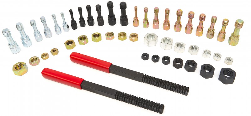 HBM Schroefdraad Reparatieset, Tap- en Snijset 48-delig inclusief Opbergkoffer