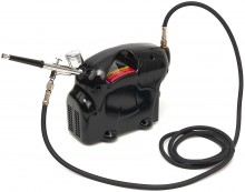 HBM Komplet Airbrushsæt Inklusive Maling, 2,5 Bar, 13 l/min, 230 V, 50 Hz