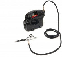 HBM Komplet Airbrushsæt Inklusive Maling, 2,5 Bar, 13 l/min, 230 V, 50 Hz