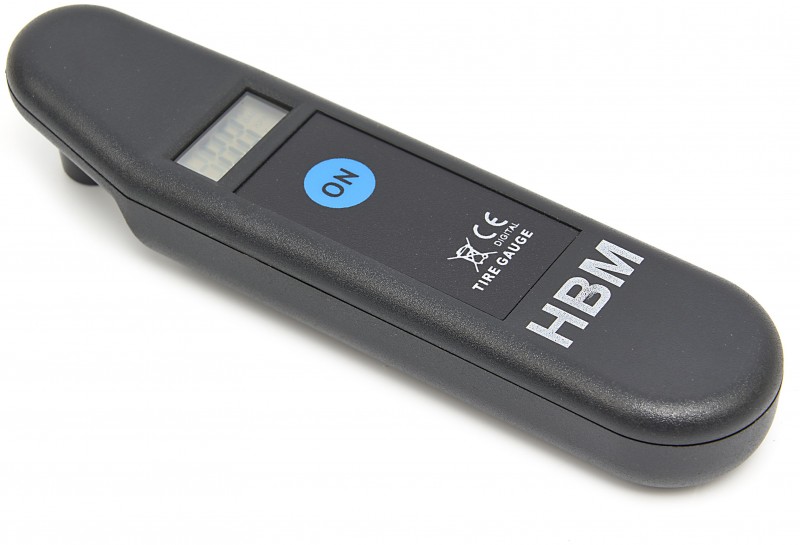 HBM Digitalt Dæktrykmanometer med LCD Display, Automatisk Stop, 0,2-10,4 Bar.