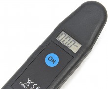 HBM Digitalt Dæktrykmanometer med LCD Display, Automatisk Stop, 0,2-10,4 Bar.