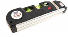 HBM waterpas met multifunctionele rode laser en geïntegreerde rolmaat 250 cm, cm/inch/mm
