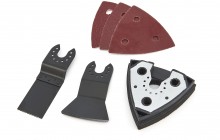 HBM 6-delige toebehorenset voor multitool inclusief schuurzool HBM 6-delige toebehorenset voor multitool inclusief schuurzool