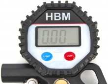 HBM Professionele Digitale Bandenpomp met Verlicht LCD Display en Terugloop, 0,2-13,8 Bar