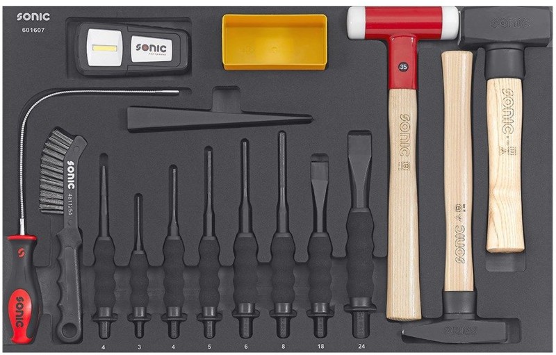 Sonic Next S9 gevulde gereedschapswagen 384-delig, 8 laden, 4 wielen, slot, 900 kg, 83,3 x 51 x 103,6 cm Sonic Next S9 gevulde gereedschapswagen 384-delig, 8 laden, 4 wielen, slot, 900 kg, 83,3 x 51 x 103,6 cm