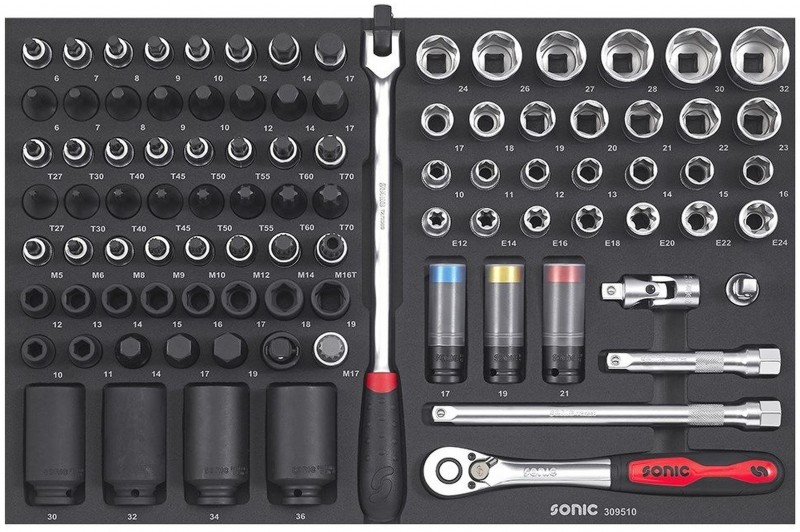 Sonic Next S9 gevulde gereedschapswagen 384-delig, 8 laden, 4 wielen, slot, 900 kg, 83,3 x 51 x 103,6 cm Sonic Next S9 gevulde gereedschapswagen 384-delig, 8 laden, 4 wielen, slot, 900 kg, 83,3 x 51 x 103,6 cm