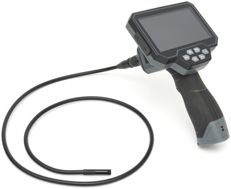 HBM HD inspektionskamera IP67, 5 LCD, 77° kameravinkel, 4x zoom, 8 mm kabel, 4.000 mAh batteri, 5 timers brug. HBM HD inspektionskamera IP67, 5 LCD, 77° kameravinkel, 4x zoom, 8 mm kabel, 4.000 mAh batteri, 5 timers brug.